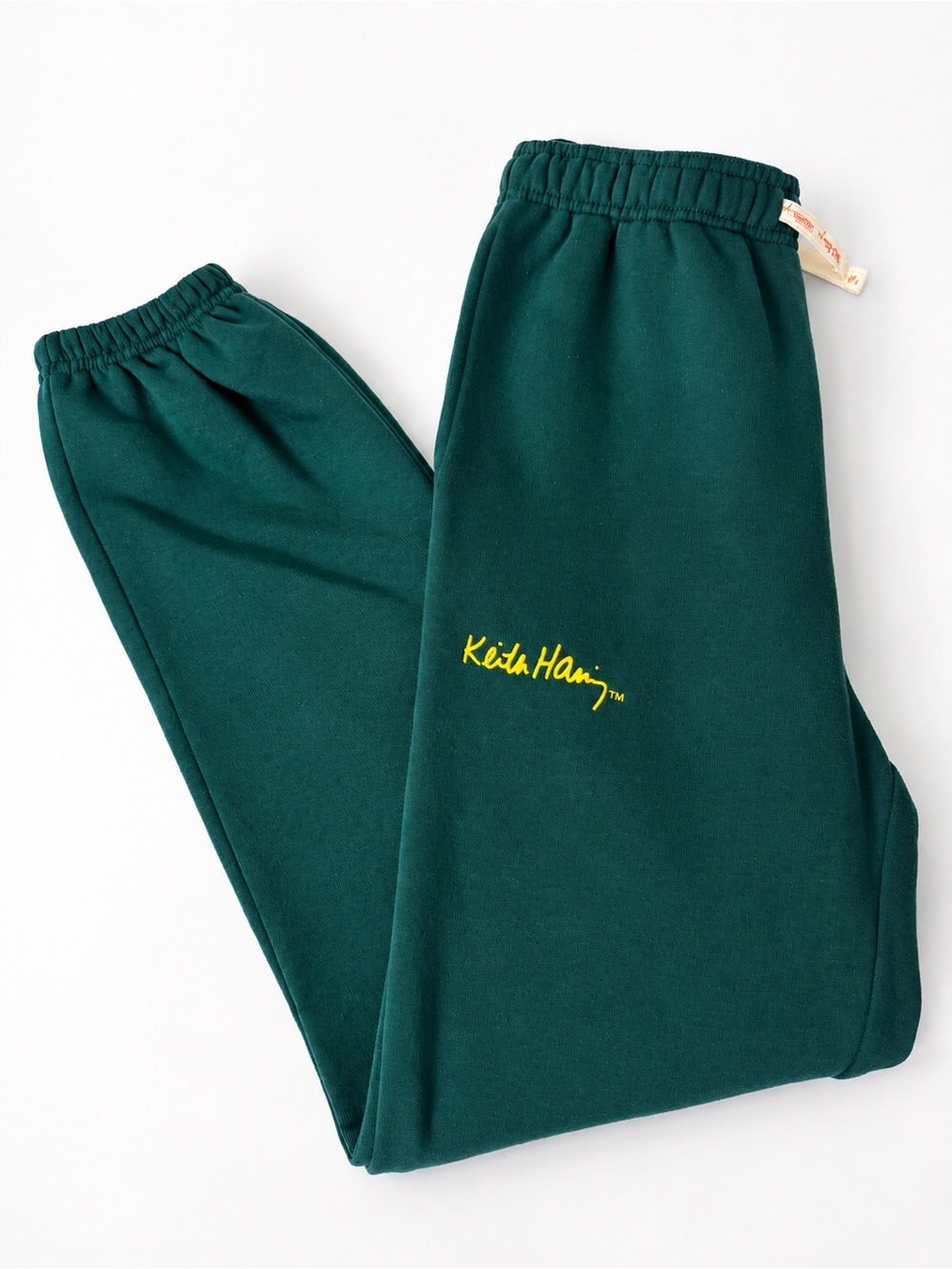 Keith Haring Kids Forest Green Logo Sweatpants Sz 11/12 New
